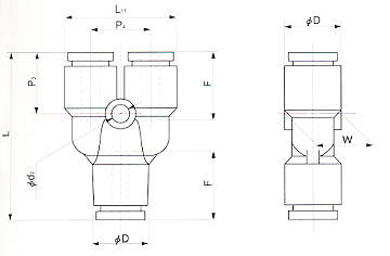90°ロングエルボ